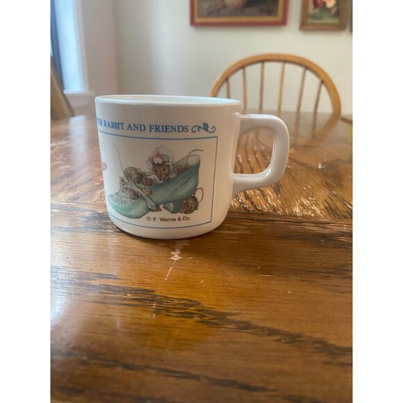 Peter Rabbit & Friends Toddler Cup By Eden Beatrix Potter Design White Cup 4 Oz - Picture 3 of 6